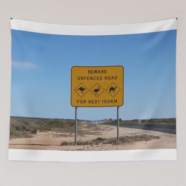 Item preview, Outback wildlife road sign, Australia designed and sold by FranWest.