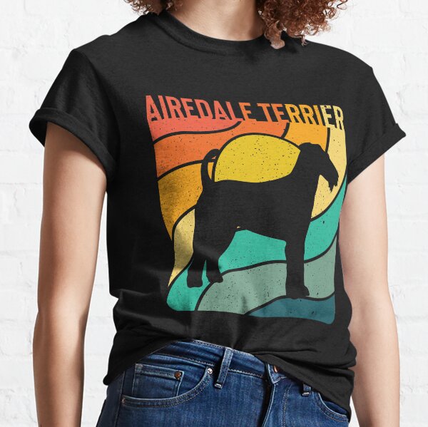 Airdale Terrier Dog Vintage Gift Pet Lover Classic T-Shirt