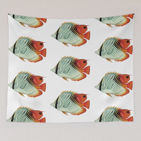 Item preview, Fish Art - Threadfin butterflyfish - Vintage Print designed and sold by Studio66Designs.