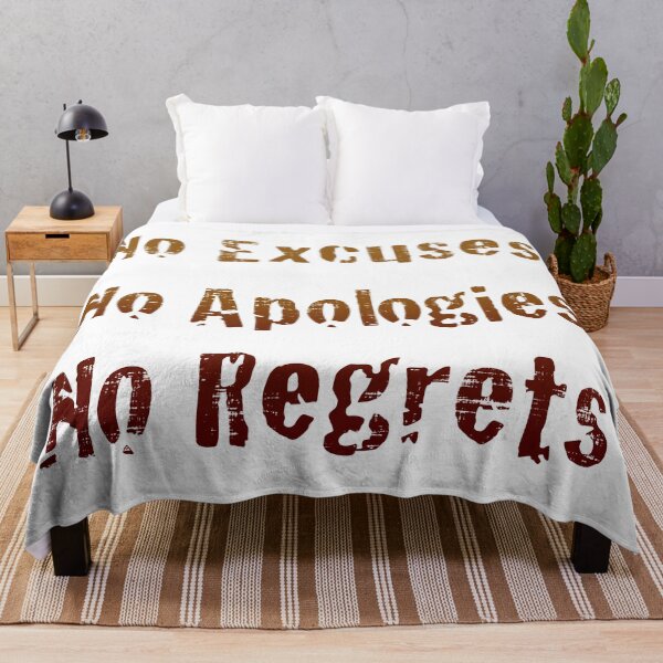 Item preview, No Excuses No Apologies No Regrets designed and sold by PastBabylon.