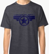 "On Your Left Running Club" Hybrid Distressed Print 1 Classic T-Shirt