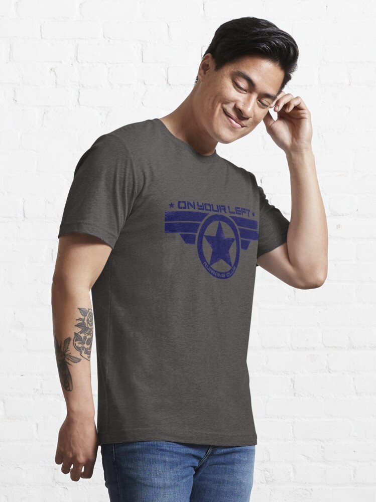 Alternate view of "On Your Left Running Club" Hybrid Distressed Print 1 Essential T-Shirt