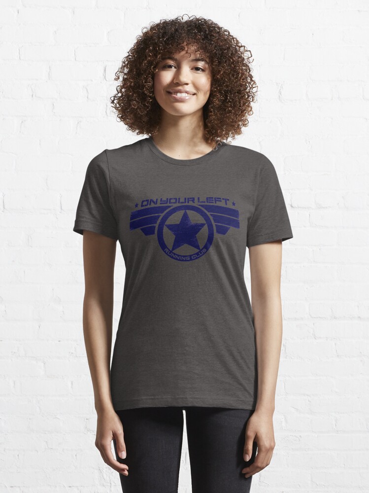 Alternate view of "On Your Left Running Club" Hybrid Distressed Print 1 Essential T-Shirt