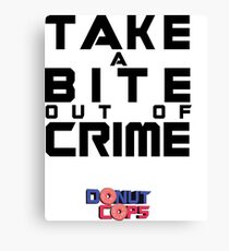 Take a bite out of crime Canvas Print