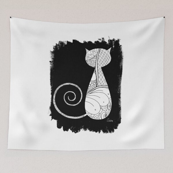 Item preview, The Zentangle Cat designed and sold by Annalisa Amato.