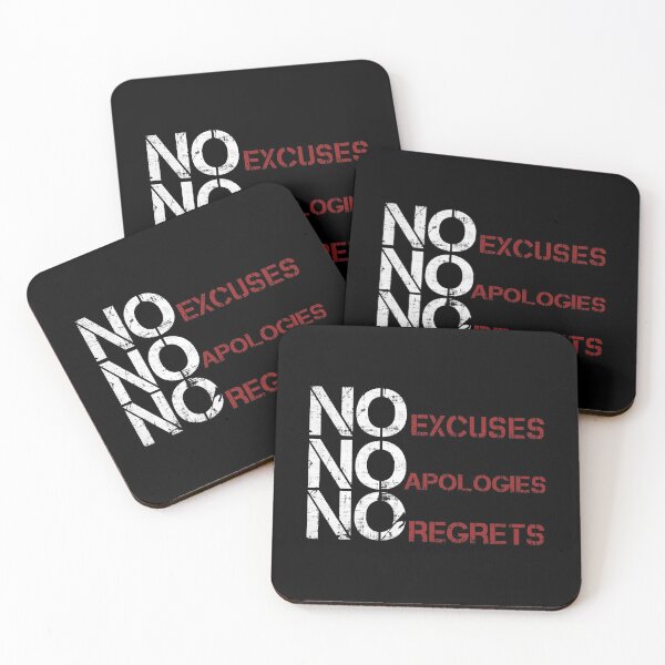 Item preview, No Excuses No Apologies No Regrets designed and sold by PastBabylon.