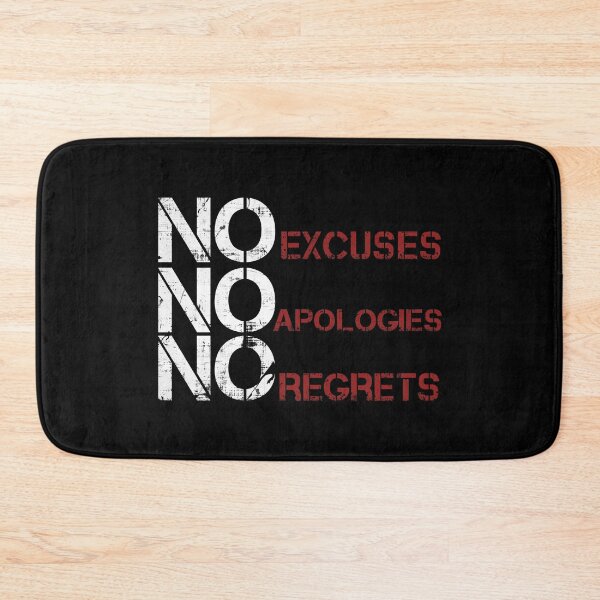 Item preview, No Excuses No Apologies No Regrets designed and sold by PastBabylon.