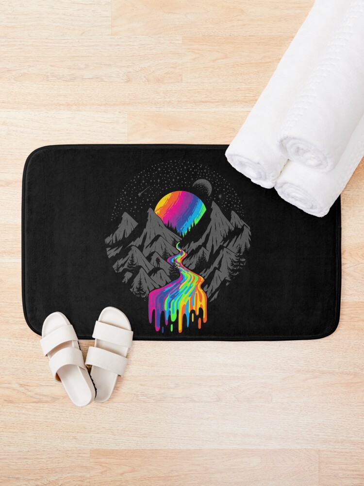 Thumbnail 2 of 6, Bath Mat, Cosmic River designed and sold by Gamma-Ray.