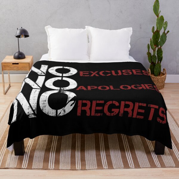 Item preview, No Excuses No Apologies No Regrets designed and sold by PastBabylon.