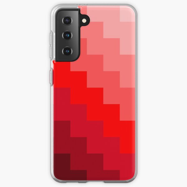 Pixeled shades of RED Samsung Galaxy Soft Case