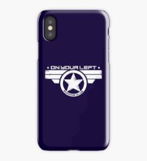 "On Your Left Running Club" Distressed Print 2 iPhone Case