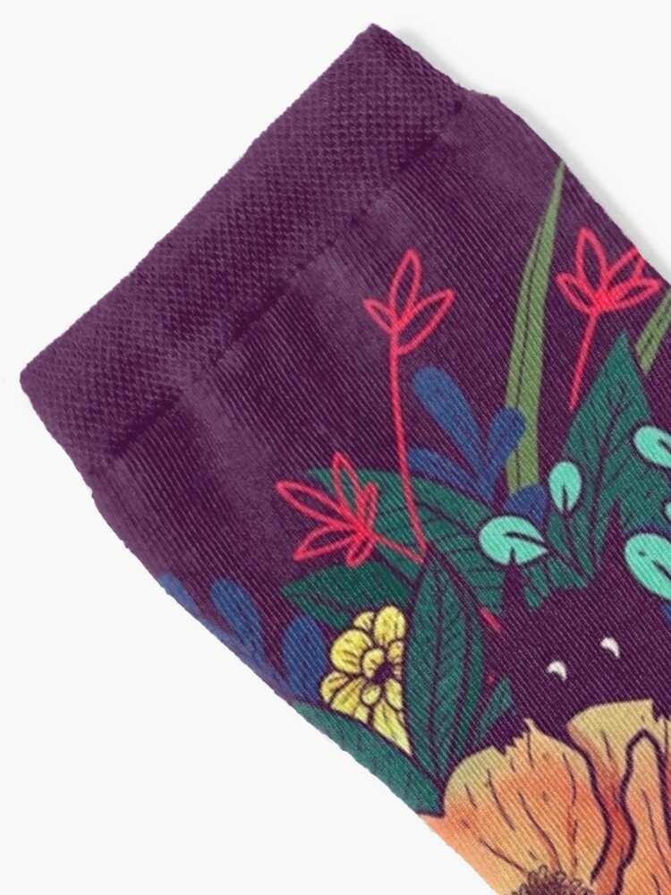 Alternate view of Wild Flowers Socks
