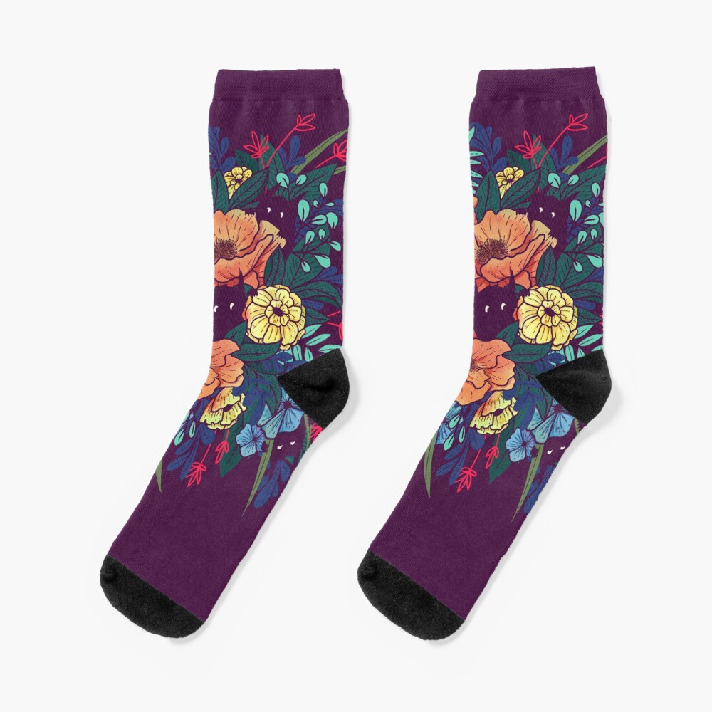 Wild Flowers Socks