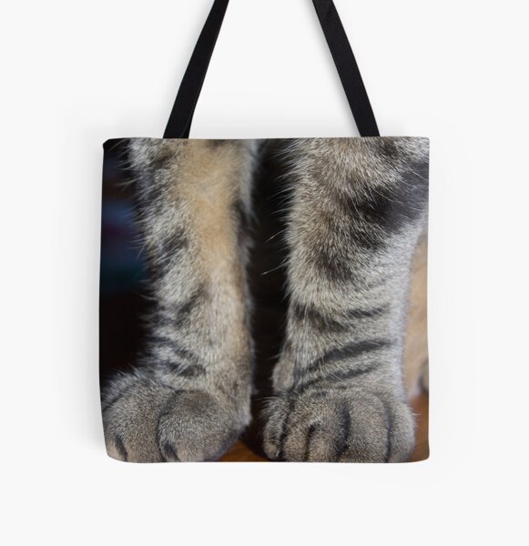 Tabby Pawsome All Over Print Tote Bag