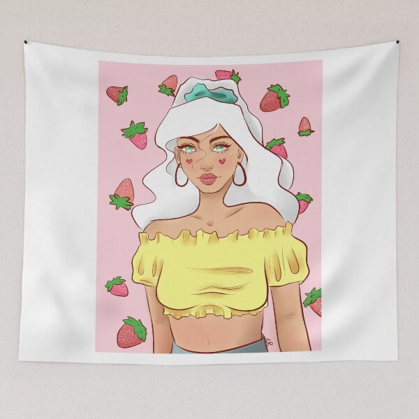 Aperçu de l'œuvre fille aux fraises créée et vendue par Ebrawb.