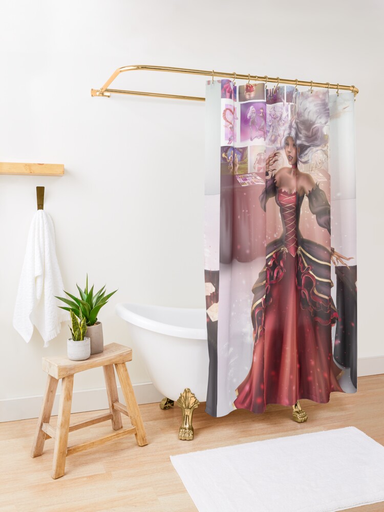 "Vampire Cosplayer Transformation" Shower Curtain by ladykraken Redbubble
