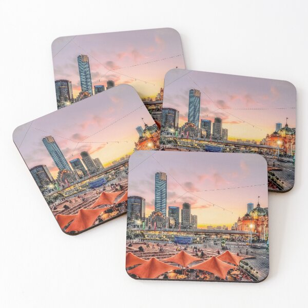 Item preview, City Sunset (digital painting) designed and sold by Ray's Photos & Art.