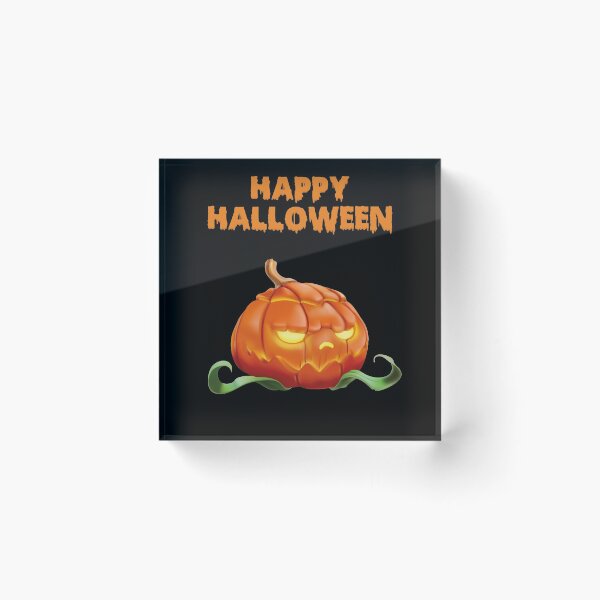 Item preview, Happy Halloween pumpkin grumpy designed and sold by wolfgangrainer.