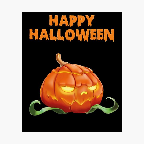Item preview, Happy Halloween pumpkin grumpy designed and sold by wolfgangrainer.