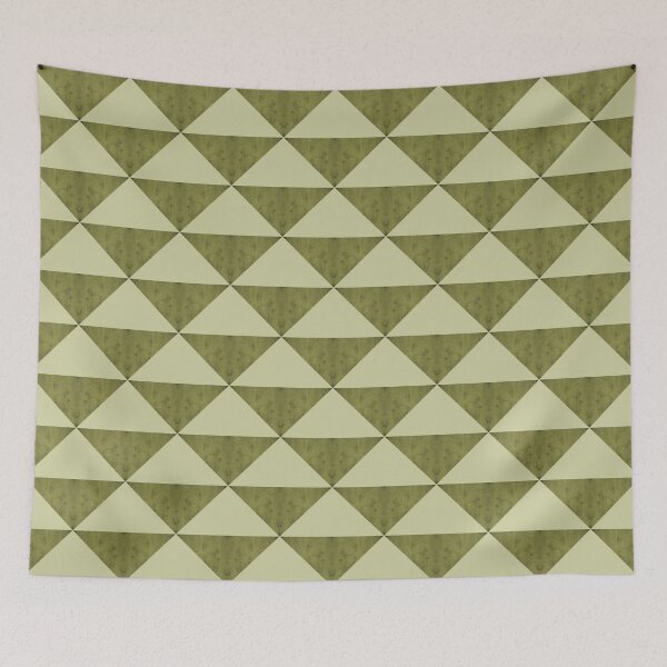 Item preview, Green concrete geometric triangle pattern designed and sold by by-jwp.
