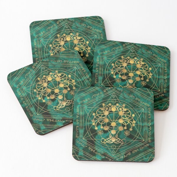 Item preview, Kabbalah The Tree of Life -Malachite designed and sold by k9printart.