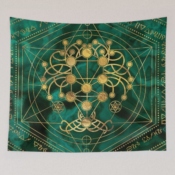 Item preview, Kabbalah The Tree of Life -Malachite designed and sold by k9printart.