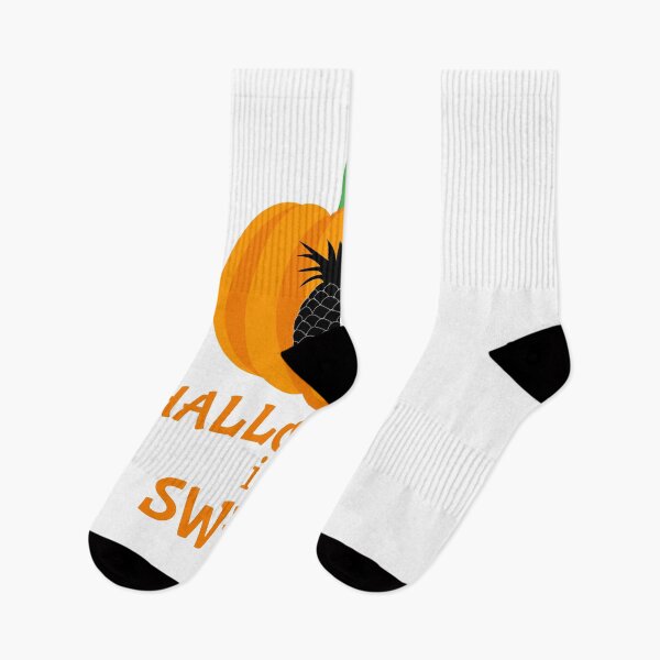Item preview, Halloween Pumpkin Pineapple Silhouette Design designed and sold by KatesFunnyArt.
