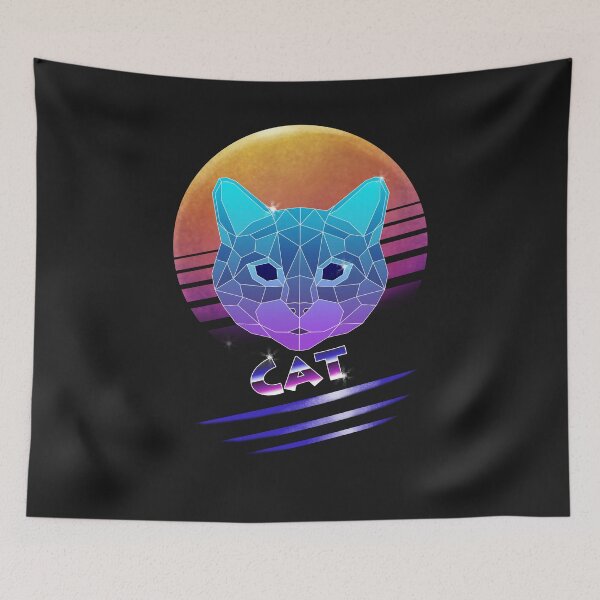 Item preview, 80s Retro Cat designed and sold by yajyolid.