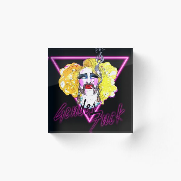 GENDER FUCK STICKERS Bloc acrylique