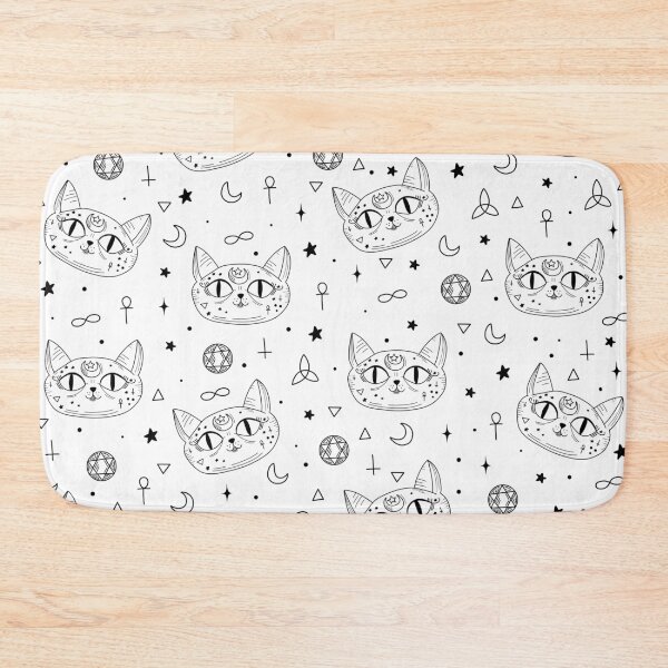 Item preview, Gothic cat pattern designed and sold by ValentinaHramov.