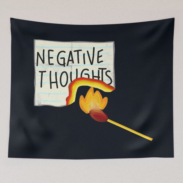 Item preview, STOP NEGATIVE THOUGHTS STICKER designed and sold by aydapadi.