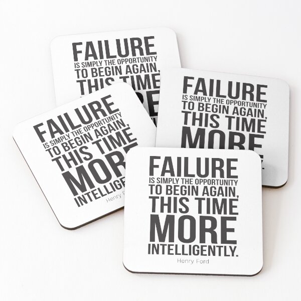 Item preview, Failure Is Simply The Opportunity To Begin Again, This Time More Intelligently Inspirational Quotes designed and sold by ProjectX23.