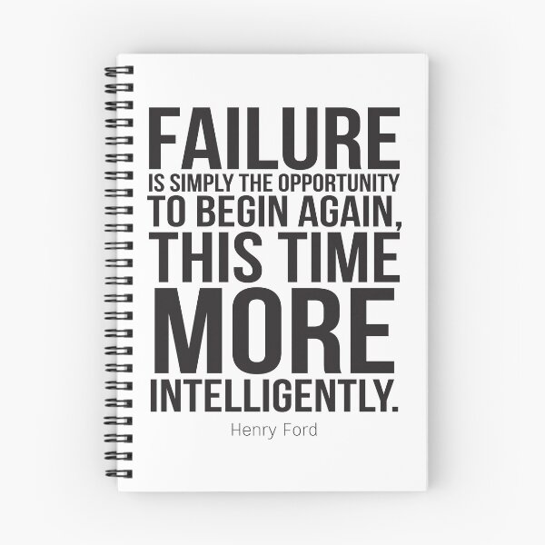 Item preview, Failure Is Simply The Opportunity To Begin Again, This Time More Intelligently Inspirational Quotes designed and sold by ProjectX23.