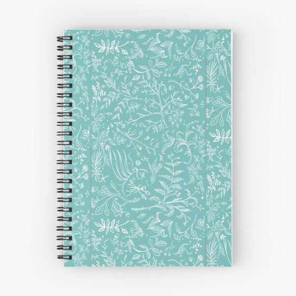 Artikelvorschau, Aqua mint pattern - blossom & foliage herbarium entworfen und verkauft von Redilion.