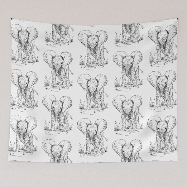 Item preview, "Baby Elephant" designed and sold by TheCollywobbles.