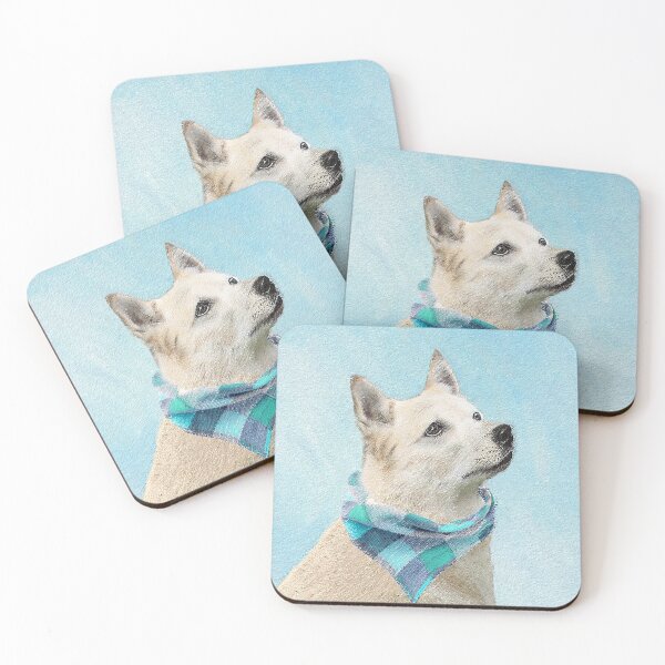 Item preview, Norwegian Buhund Painting - Cute Original Dog Art designed and sold by alpendesigns.