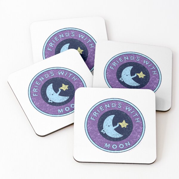 Item preview, Friends With Moon Badge designed and sold by breckinbubble.