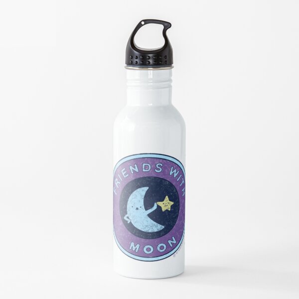 Friends With Moon Badge Water Bottle