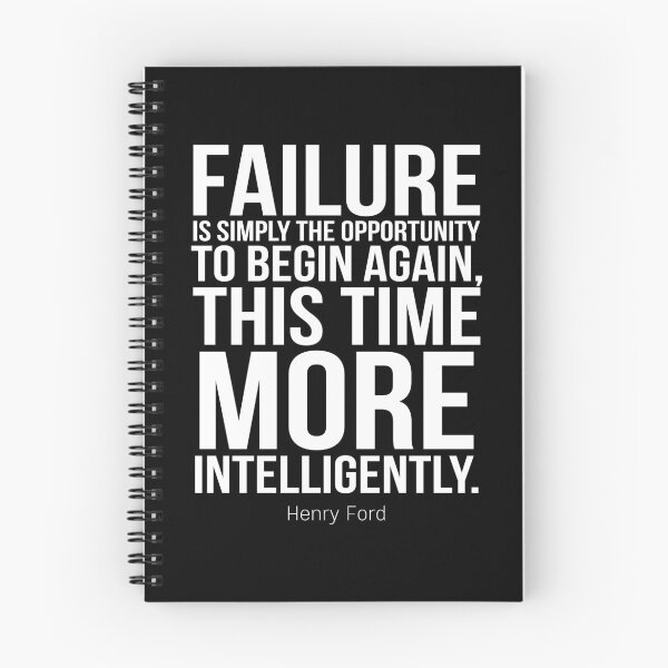 Item preview, Failure Is Simply The Opportunity To Begin Again, This Time More Intelligently Inspirational Quotes designed and sold by ProjectX23.