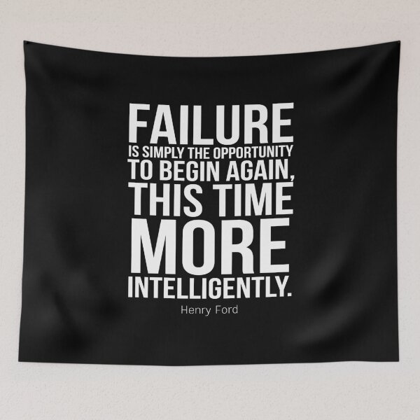 Item preview, Failure Is Simply The Opportunity To Begin Again, This Time More Intelligently Inspirational Quotes designed and sold by ProjectX23.