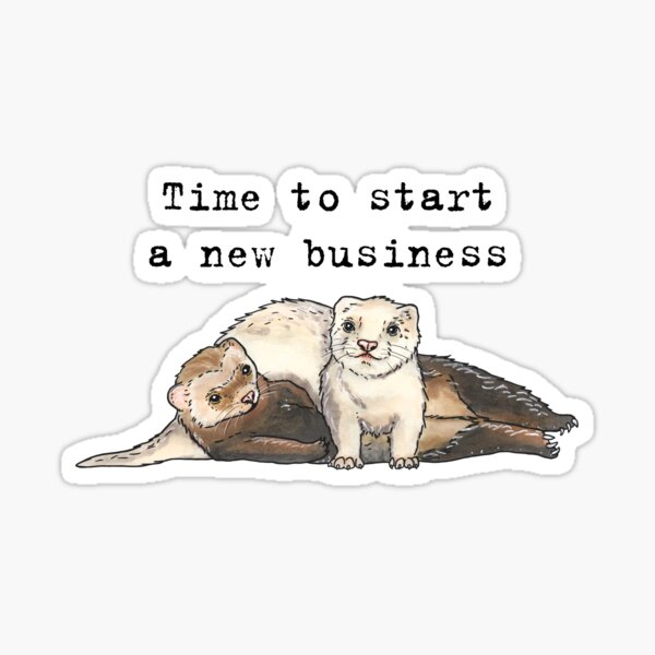 Ferrets - Animal series Sticker