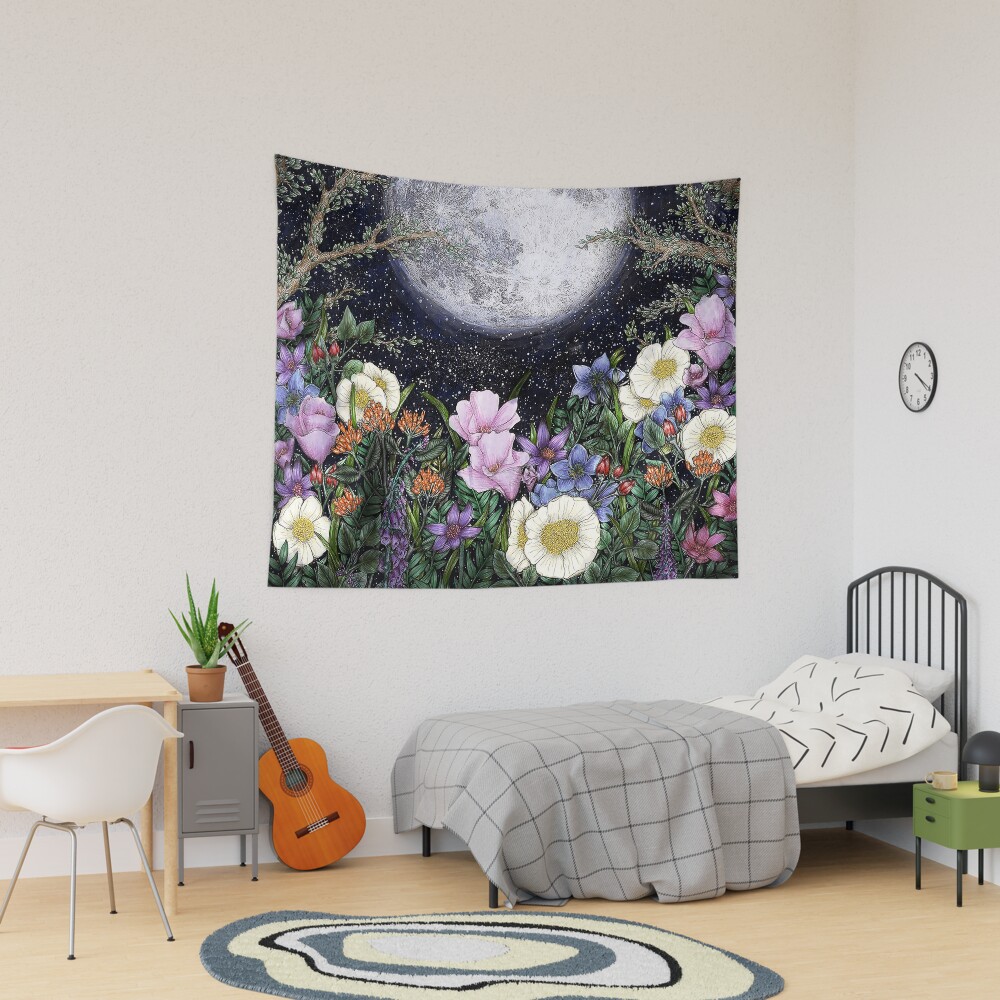 Midnight in the Garden II Tapestry