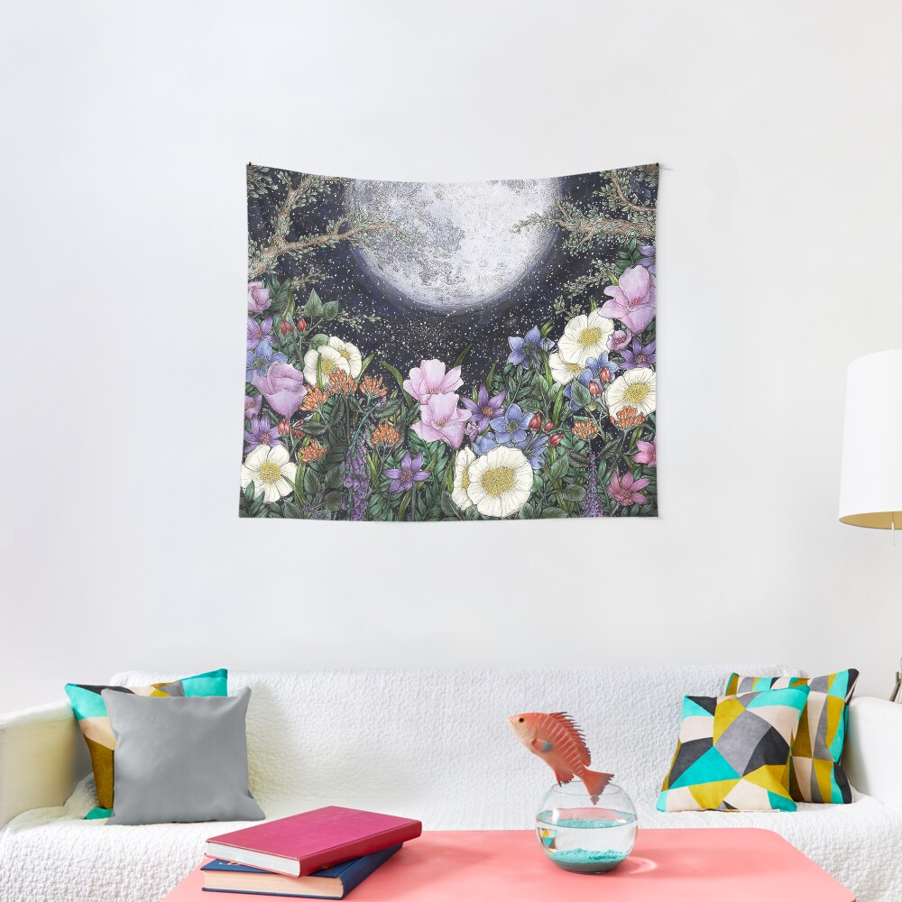Midnight in the Garden II Tapestry