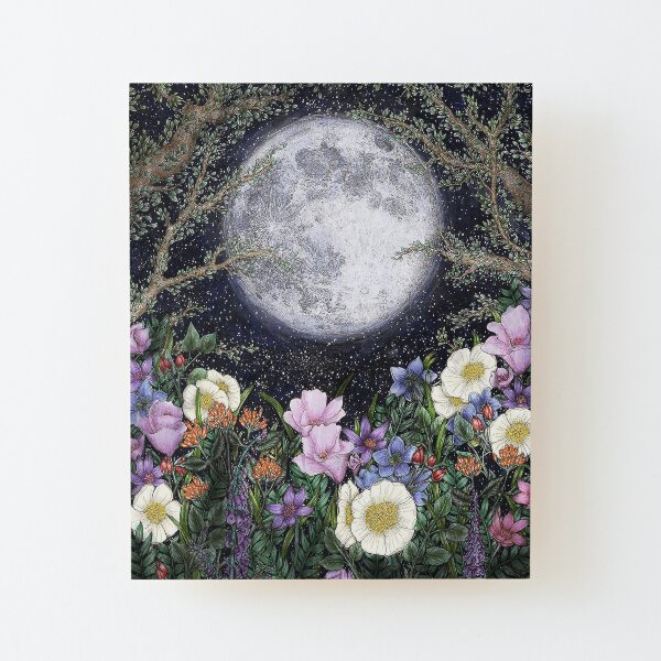 Midnight in the Garden II Wood Mounted Print