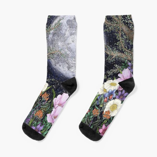 Midnight in the Garden II Socks