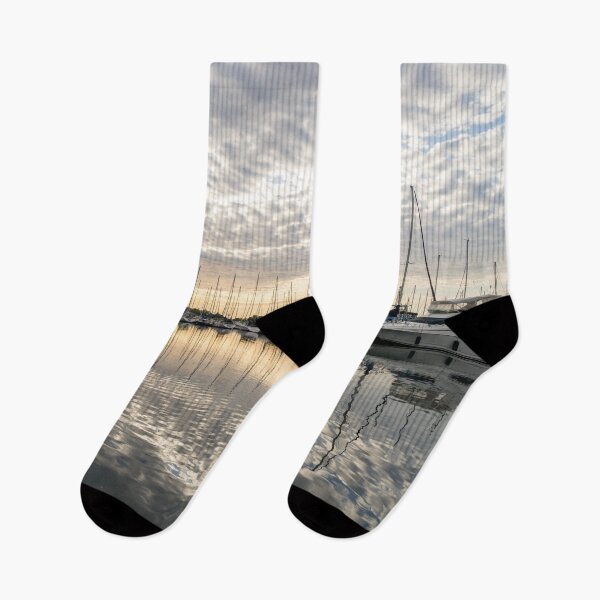 Item preview, Herringbone Sky Patterns with Boats and Yachts designed and sold by Georgia Mizuleva.