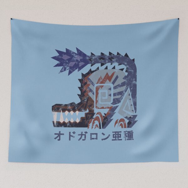 Item preview, Monster Hunter World Ícono Kanji Odogaron ébano aerotransportado designed and sold by StebopDesigns.