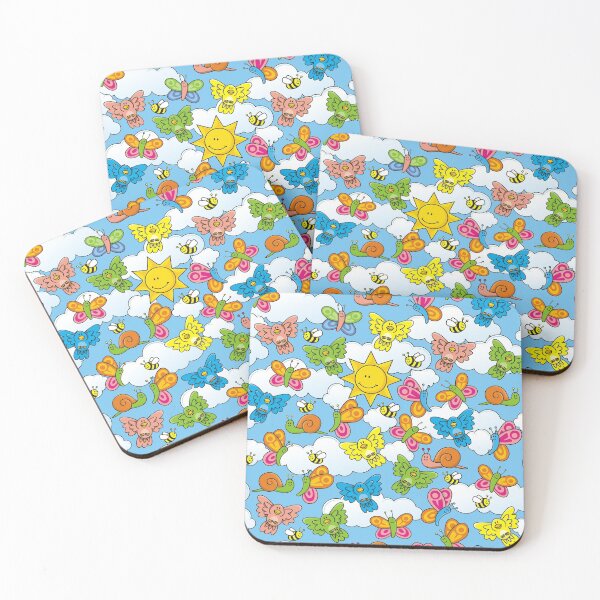 Item preview, Baby Animals Background Blue designed and sold by sifis.