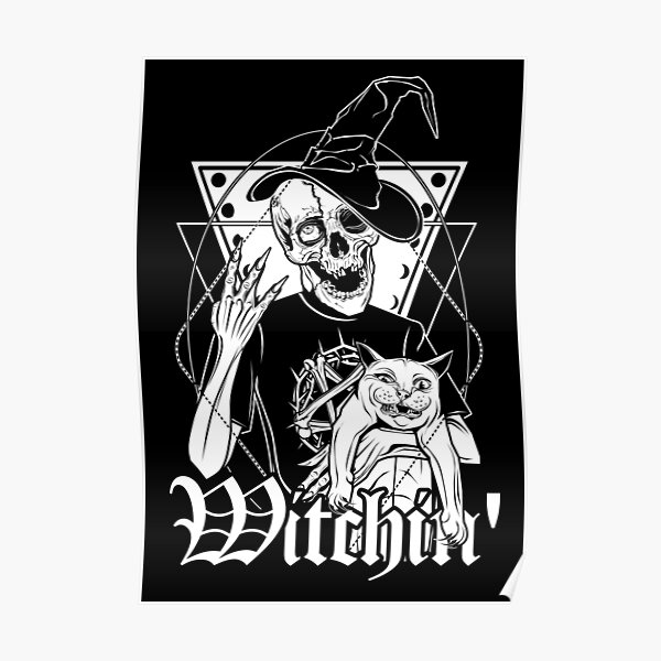 Witchin' - Terry the Ghoul and his cat Frankie doing witchhcraft! Poster