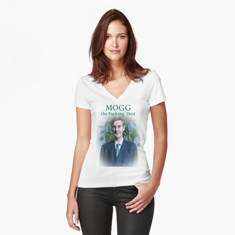 Item preview, Fitted V-Neck T-Shirt designed and sold by nikhorne.